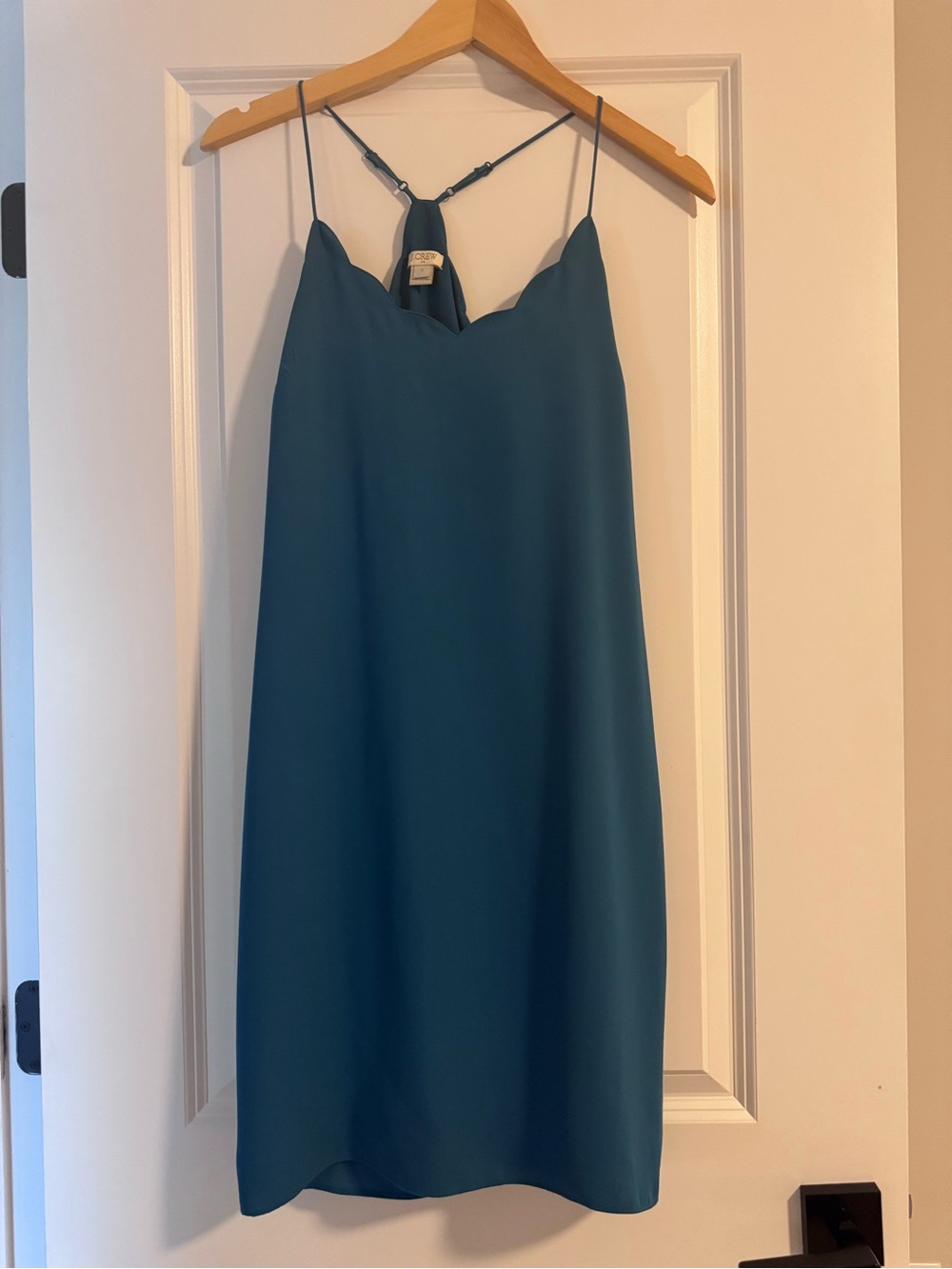 J. Crew Teal Slip Dress